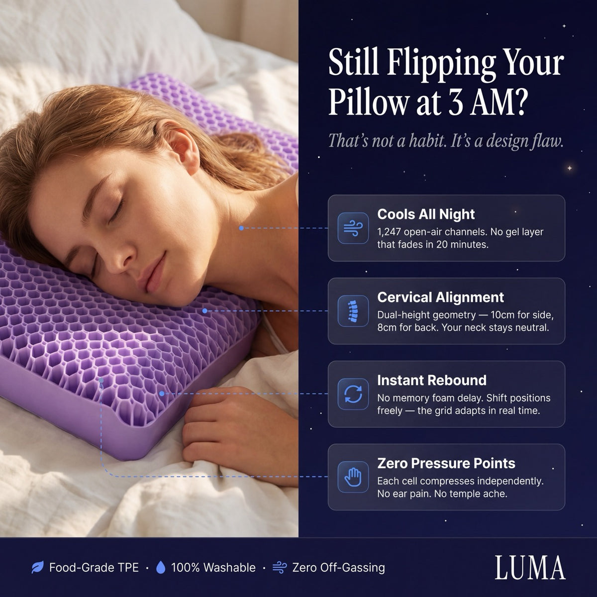 Luma Honeycomb Pillow