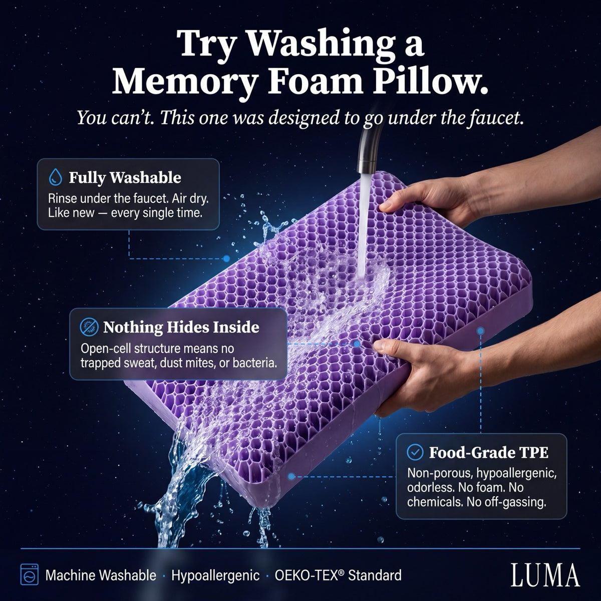 Luma Honeycomb Pillow